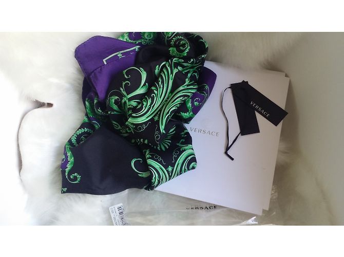 Versace Silk Scarf Multicolor 90x90 cm Multiple colors - view 4