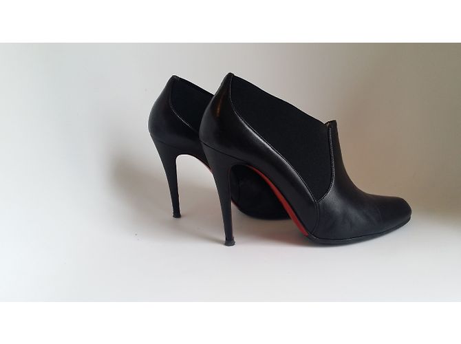 Stivaletti Christian Louboutin in pelle nera Nero - vista 3