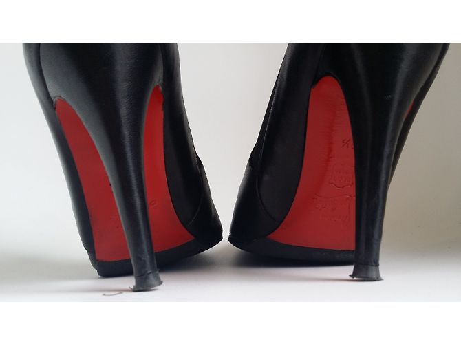 Stivaletti Christian Louboutin in pelle nera Nero - vista 6