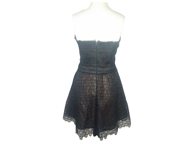 Schwarzes Kleid von Bcbg Max Azria aus Polyester - Ansicht 2