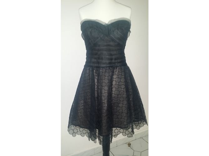 Schwarzes Kleid von Bcbg Max Azria aus Polyester - Ansicht 3