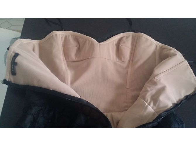 Schwarzes Kleid von Bcbg Max Azria aus Polyester - Ansicht 9