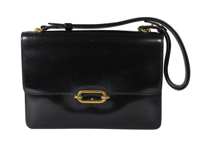 Hermès Fonsbelle Black Leather ref.20888 - Joli Closet