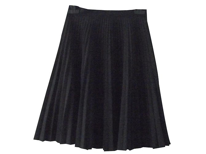 Falda plisada negra Alain Manoukian Negro - vista 2