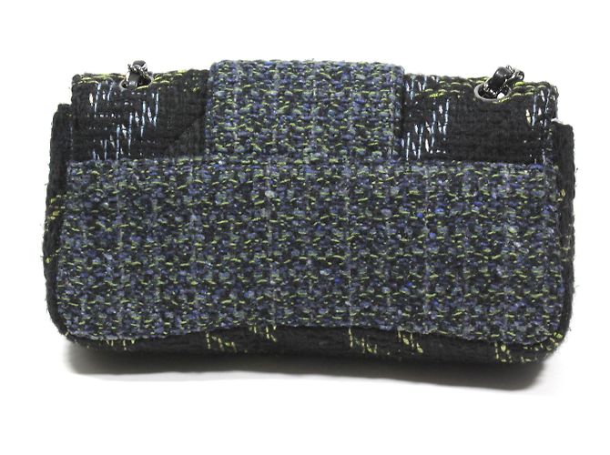 Chanel Borsa Mademoiselle Tweed Nero - vista 2