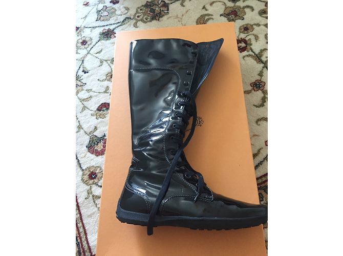 Botas de cuero negras Tod's Negro - vista 3