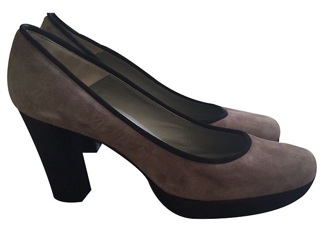 Studio Pollini Absatzschuhe aus Leder Grau Größe 40 - Ansicht 2