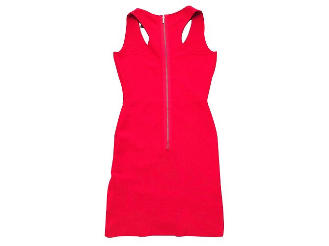 Bcbg Max Azria Gisele Kleid Rot Rayon Größe S - Ansicht 2