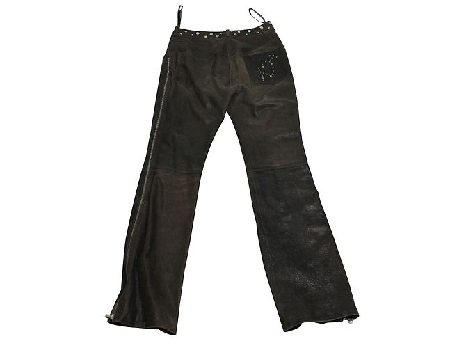 Dior Pantalones de cuero - vista 2