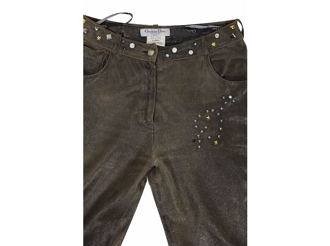 Dior Pantalones de cuero - vista 3