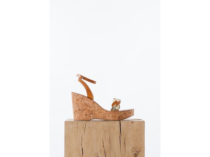 K Jacques Sandalen mit Keilabsatz Golden - Ansicht 3