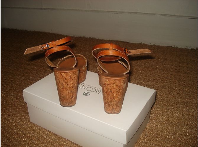 K Jacques Sandalen mit Keilabsatz Golden - Ansicht 5