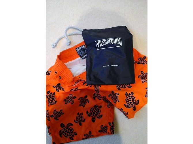 Vilebrequin Pantaloncini Arancione - vista 4