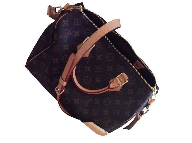 Louis Vuitton Speedy 30 monogramma banding Marrone - vista 2