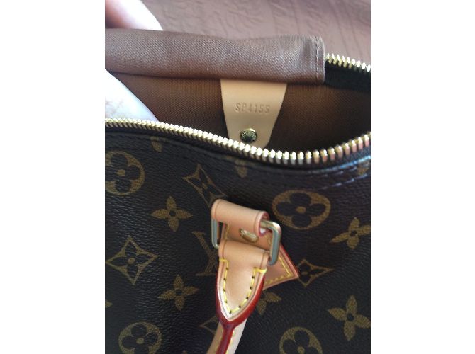 Louis Vuitton Speedy 30 monogramma banding Marrone - vista 8