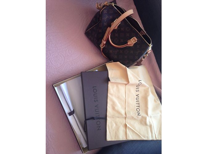 Louis Vuitton Speedy 30 monogramma banding Marrone - vista 9