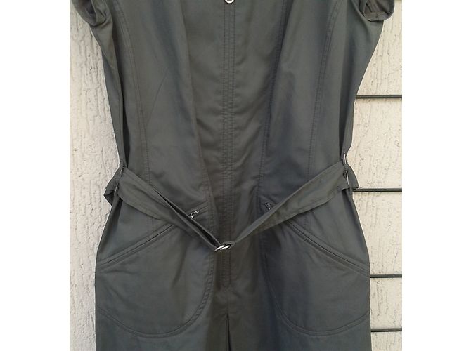 Autre Marque Vestido estilo blusa Mexx de algodón caqui - vista 5