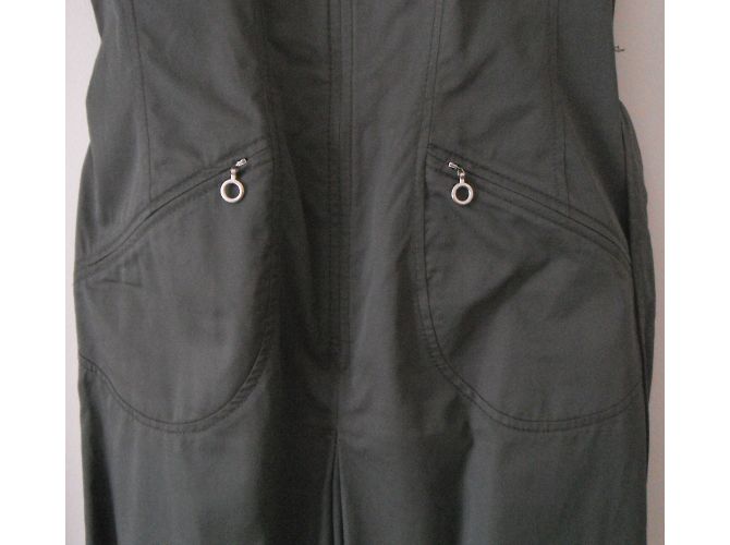 Autre Marque Vestido estilo blusa Mexx de algodón caqui - vista 6