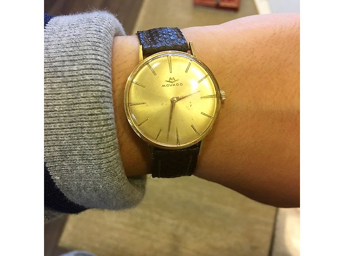 Movado Relógio Mecanico de Ouro Marrom - vista 9