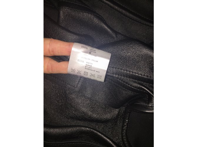 Givenchy Lederjacke mit Pelz IT38 Schwarz - Ansicht 5