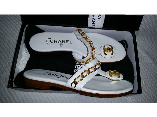 Chanel Sandalen Weiß - Ansicht 10
