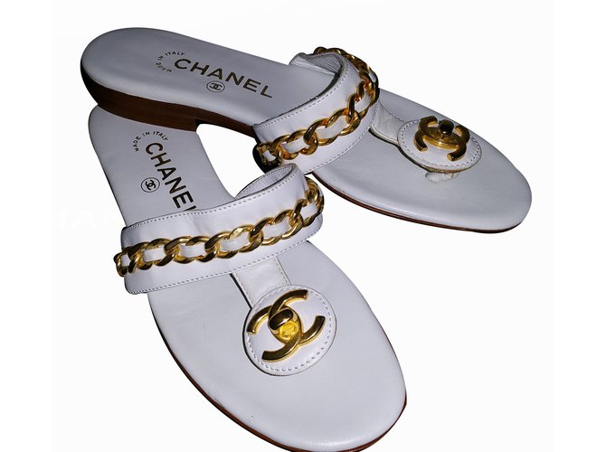 Chanel Sandalen Weiß - Ansicht 2