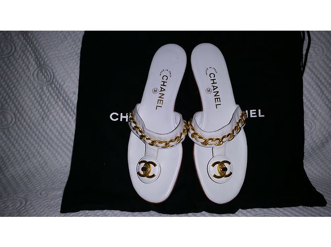 Chanel Sandalen Weiß - Ansicht 5