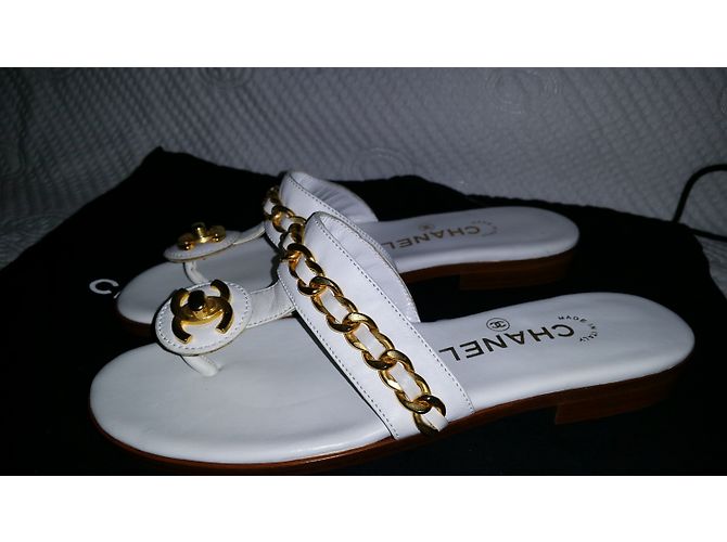 Chanel Sandalen Weiß - Ansicht 6