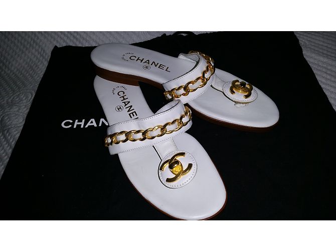 Chanel Sandalen Weiß - Ansicht 7