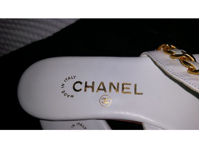 Chanel Sandalen Weiß - Ansicht 8