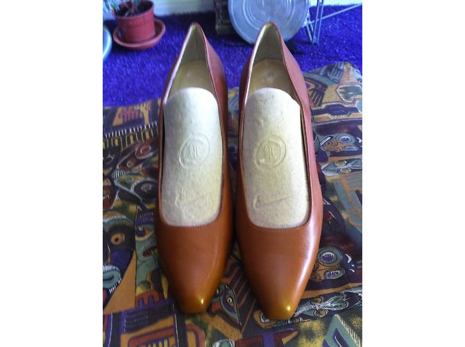 Max Mara Leder Pumps Caramel Größe 39 Karamell - Ansicht 7