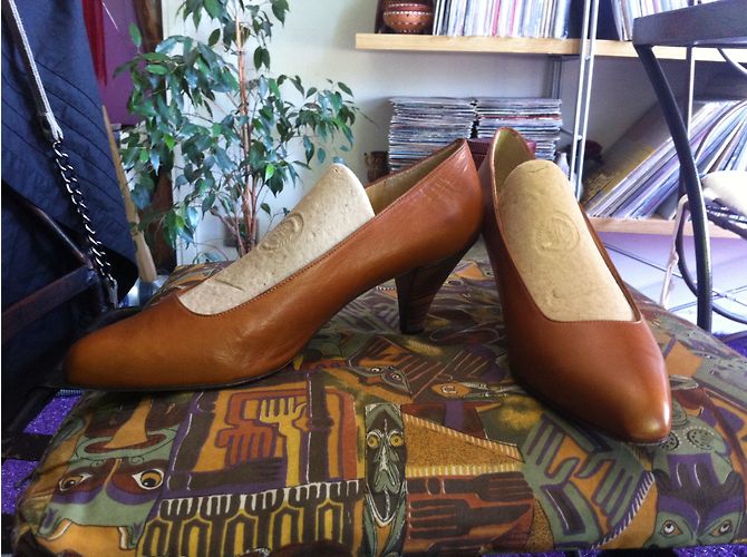 Max Mara Leder Pumps Caramel Größe 39 Karamell - Ansicht 8