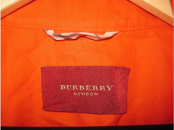 Chaqueta Burberry London naranja de algodón - vista 4