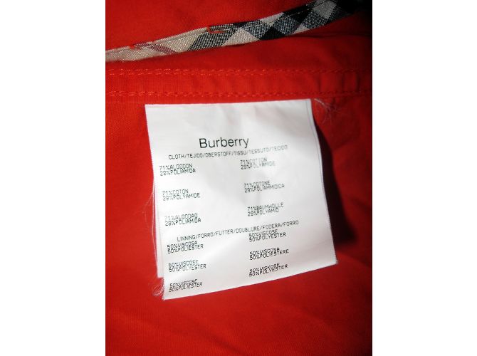 Chaqueta Burberry London naranja de algodón - vista 5