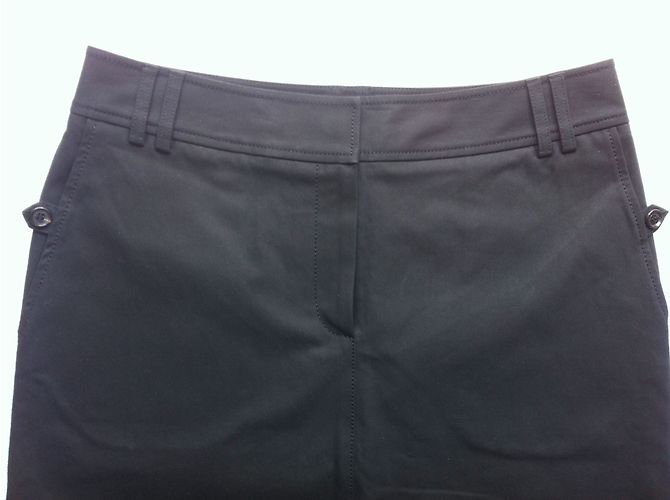 Falda Burberry de algodón negra Negro - vista 3
