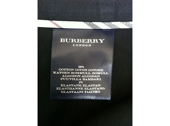 Falda Burberry de algodón negra Negro - vista 7