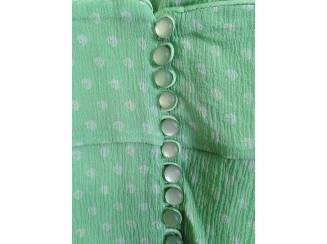 Marc Jacobs Top in seta verde - vista 3