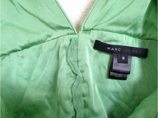 Marc Jacobs Top in seta verde - vista 4