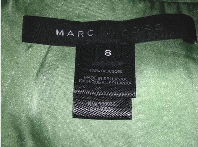 Marc Jacobs Top in seta verde - vista 5