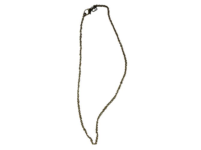 Collier Christian Dior Chaîne en Métal Doré CD - vue 2