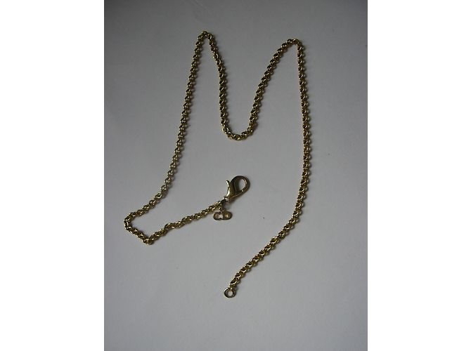 Collier Christian Dior Chaîne en Métal Doré CD - vue 3