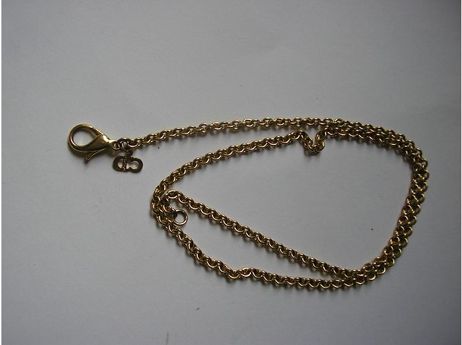 Collier Christian Dior Chaîne en Métal Doré CD - vue 4