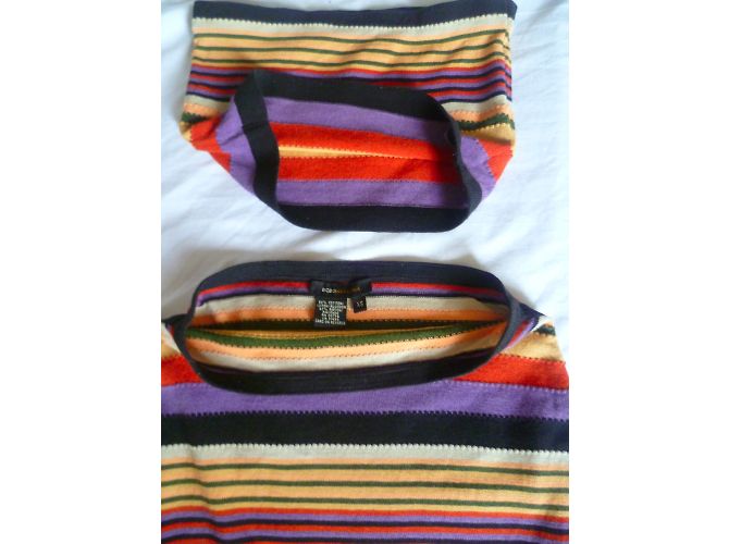 Completo Bcbg Max Azria gonna bustier e top multicolore cotone - vista 7