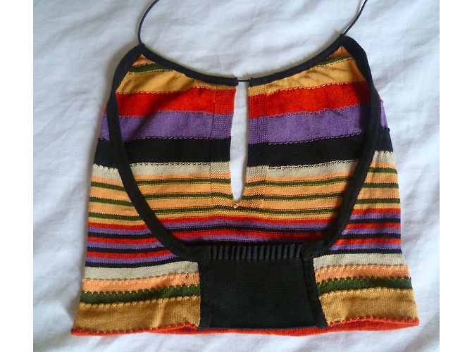 Completo Bcbg Max Azria gonna bustier e top multicolore cotone - vista 8
