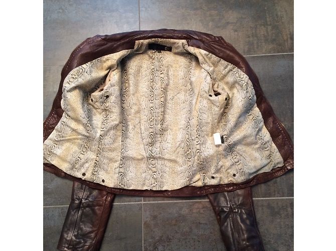 Just Cavalli Lederjacke Braun - Ansicht 4