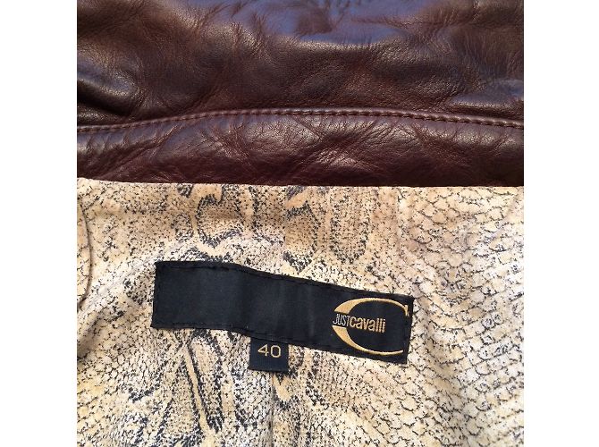 Just Cavalli Lederjacke Braun - Ansicht 5