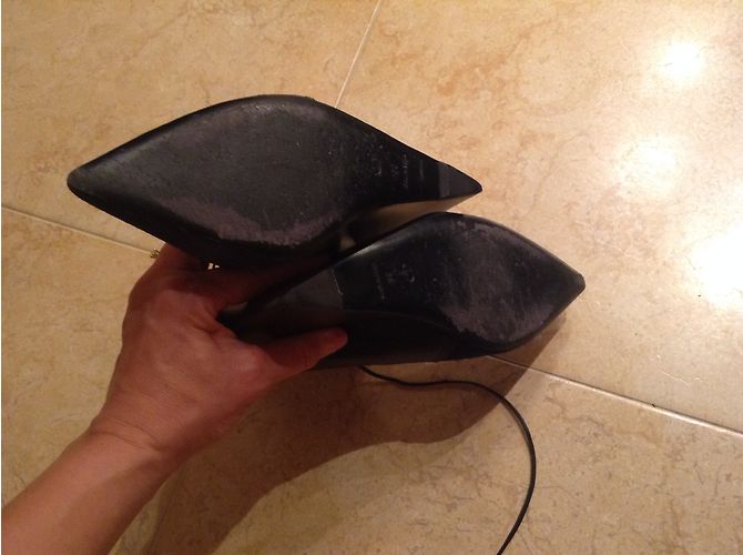 Bottines Christian Dior Cuir Noir et Velours Bleu Marine 39 - vue 3