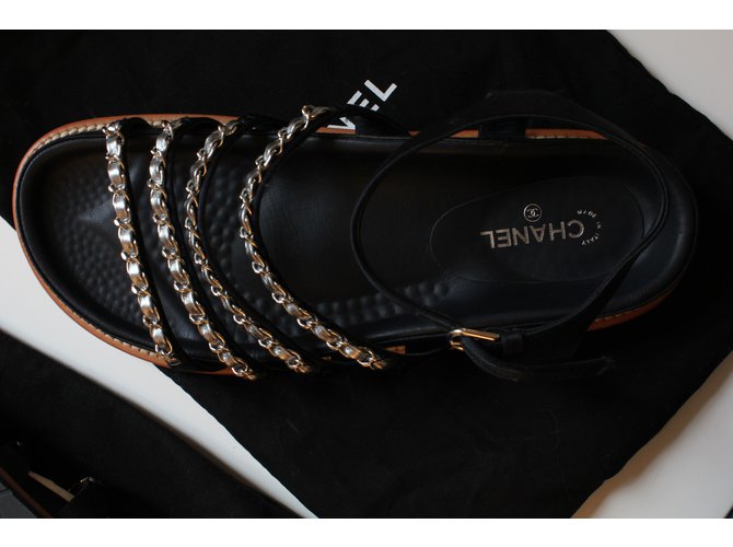 Chanel Sandali a catena Blu - vista 6