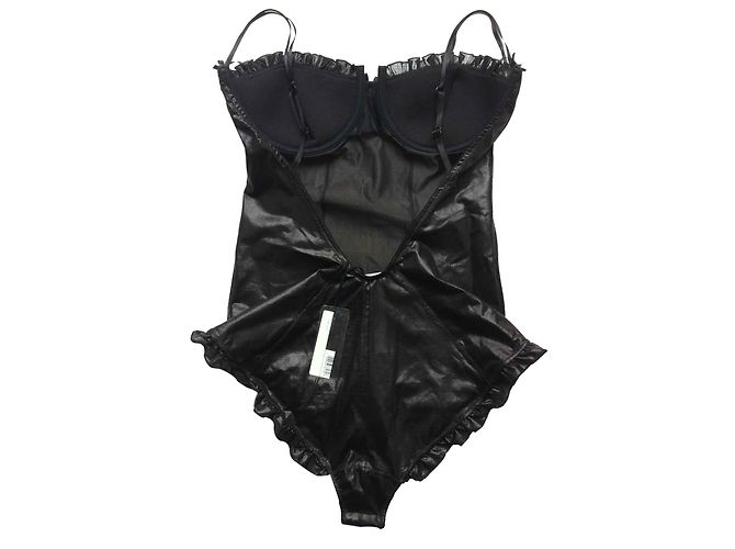 Body de jersey negro Miu Miu - vista 2
