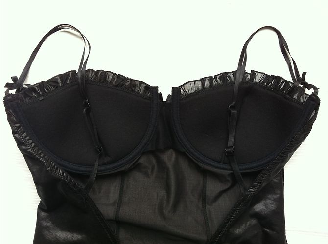 Body de jersey negro Miu Miu - vista 3